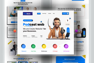 design a stunning podcast website