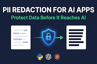 add pii redaction with presidio before your app sends data to openai