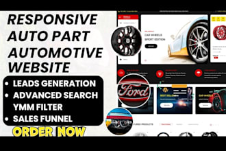 generate auto parts leads build auto part car parts automotive truck website