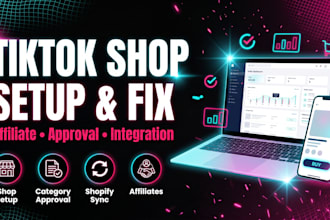 setup tik tok shop, tik tok affiliate and tiktok shop marketing