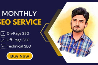 provide monthly SEO services
