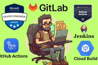 be a cicd expert for github actions, gitlab, jenkins and azure devops