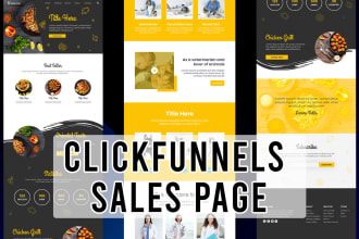 design clickfunnels sales page and clickfunnels landing page