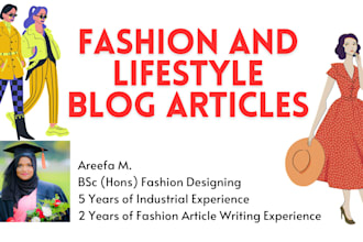 write SEO fashion and lifestyle blog article