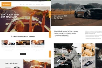 car rental website, limousine website, taxi booking website, chauffeur website