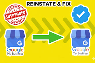 reinstate, do google business profile verification and fix suspended gbp