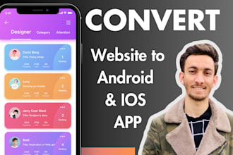 convert website to android ios webview flutter developer