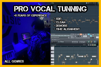 manually tune, edit, clean and mix your voice to perfection