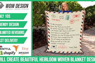 create beautiful heirloom woven blanket design