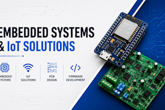 develop embedded systems, iot, and electronics projects