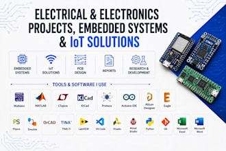 develop embedded systems, iot, and electronics projects