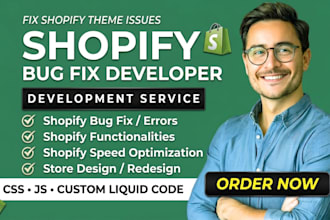 do shopify liquid development and shopify bug fixing