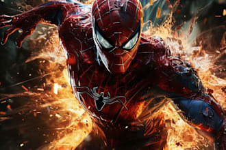 draw superhero action comic