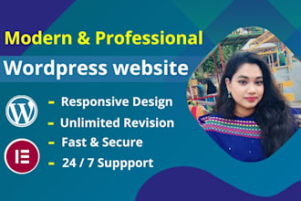 develop clean and modern wordpress website design and development