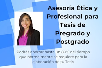 asesoría experta y ética para tu tesis de pregrado y posgrado