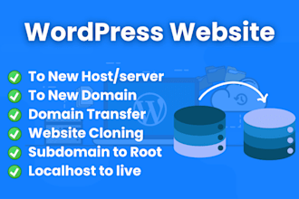backup, migrate, transfer, or move wordpress website quickly