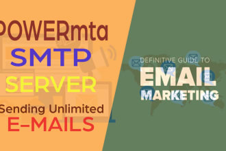setup powermta smtp server to send unlimited emails