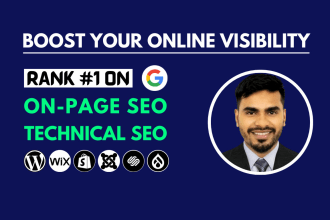 do on page SEO and technical optimization to enhance website visibility