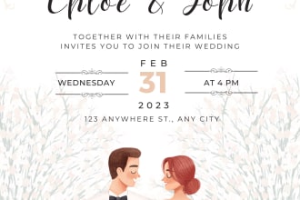 make invitations for birthdays, weddings and functions