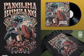 draw your album and tshirt band merch