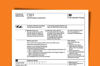 file UK company confirmation statement