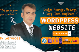 design redesign copy clone fix revamp duplicate replicate wordpress website