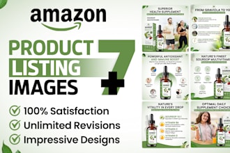 design professional amazon listing images, product picture that convert