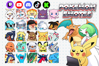 make custom pokemon twitch emotes