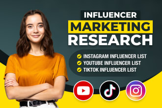 find best instagram, youtube, tiktok influencers list for influencer marketing