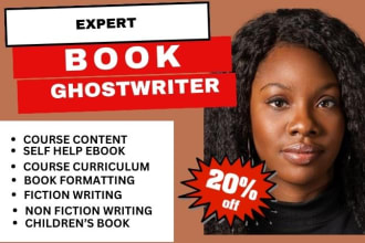 be ebook ghostwriter, childrens book, self help ebook non fiction and amazon kdp