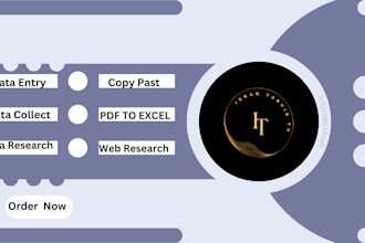 be accomplished in web scraping, web research, pdf to excel