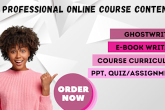 create online course content course creation ebook ghostwriter ebook writer
