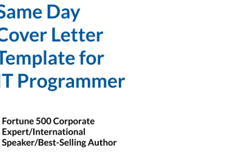 deliver a same day cover letter template for a software programmer interview