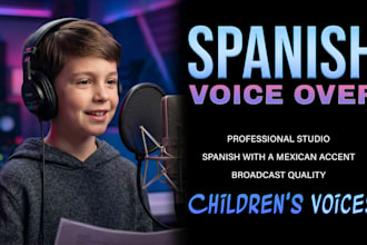 do professional kids voice in spanish