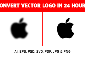 vectorize image manual vector trace vectorise logo