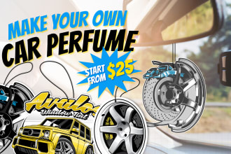 create a unique car air freshener design for you