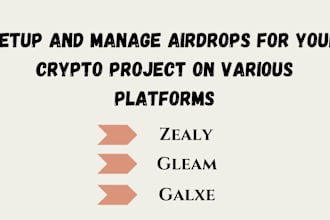 setup and manage your crypto community on zealy, galxe and gleam