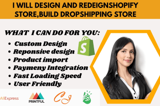 design shopify website and build shopify store