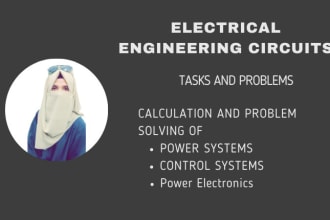 solve electrical engineering circuit tasks and problems