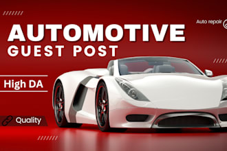 build pure automotive backlinks by doing guest posting