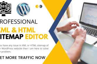 create and optimize XML and HTML sitemaps of your websites