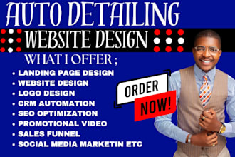 design auto repair landing page auto detailing car dealership car repair website