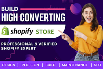 build shopify website and dropshipping store