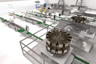 make conceptual 3d factory design