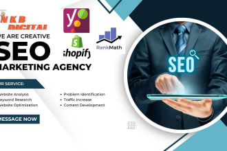 perform  shopify and wordpress onpage seo with yoast or rank math