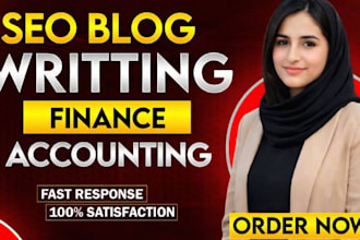 do blog writing on top quality finance and accounting content for your website