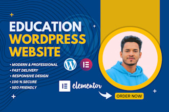 create wordpress education or online course website