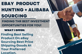 hunt hot selling ebay products and source from alibaba and ship to you