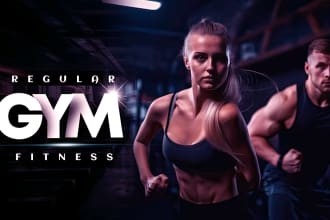 design clickable youtube video thumbnails for gym channel