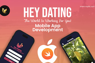 develop dating mobile app social media app for ios and android